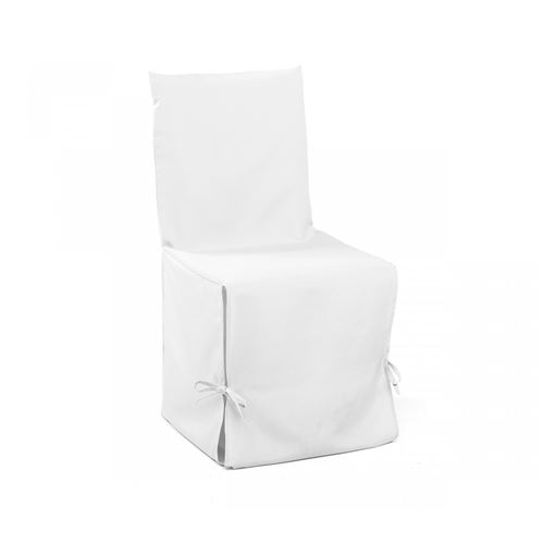 Housse Chaise Blanche 50x50 - Douceur d'Intérieur