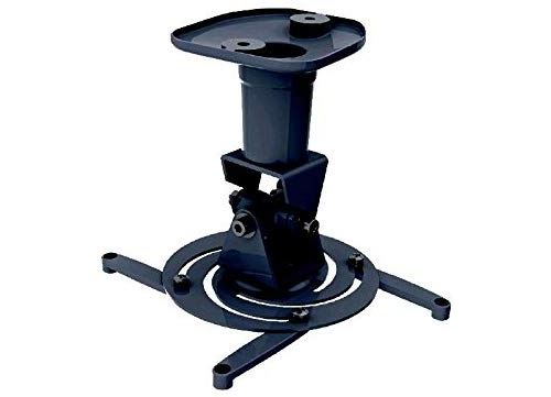 Techly ICA-PM 100BK Support pour projecteurs Plafond Noir - Supports pour projecteurs (21,8 cm, 180°, 360°, 0-180°, 218 mm, 17 cm)