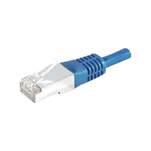 DEXLAN Cordon patch RJ45 SSTP CAT 6a bleu - 7,50 m