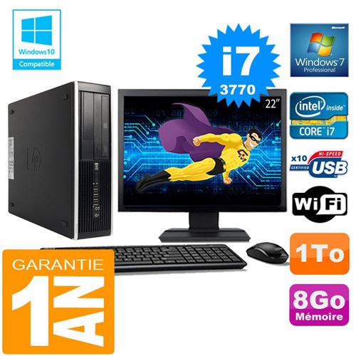 Acheter Pc hp compaq 8300 sff core i7-3770 ram 8go disque 1 to wifi w7 ecran 22' État correct - 379,00 € Pc hp compaq 8300 sff core i7-3770 ram 8go disque 1 to wifi w7 ecran 22' État correct - Hewlett-Packard reconditionné disponible sur Fnac