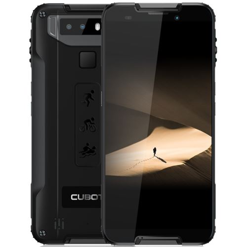 Smartphone Cubot Quest Black - 5.5 - Rom 64gb - RAM 4Go - 12 + 2mpx - 8mpx - Ip68 - Octa Core - Double Sim - 4g - Déblocage des empreintes digitales et du visage