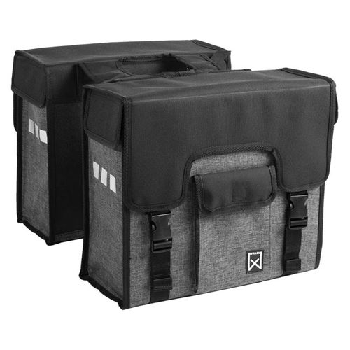 Willex Sacoches de vélo 38 L Noir et gris 10613