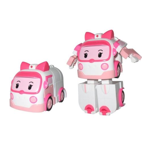 Robocar poli véhicule transformable asst 1 ambre silverlit