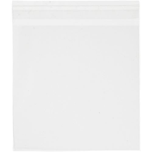 Sachets transparents plats à fermeture autocollante - 13,4 x 14 cm - 50 pcs
