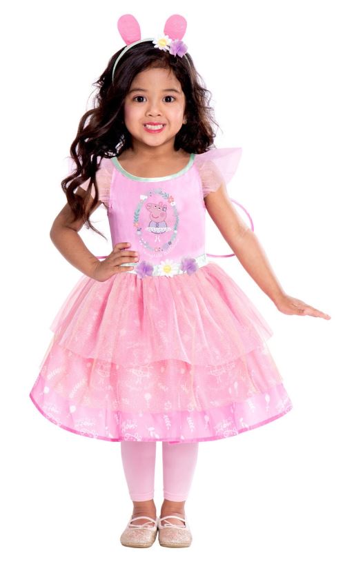Amscan costume Peppa Fairyfilles rose 2-3 ans 4-pièces