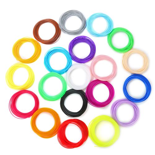 Consommables de stylo d'impression 3D 10 mètres 20PCS PLA Matériel