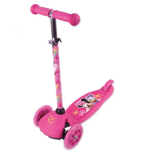 Disney Minnie Mouse 3-wiel kinderstep Marchepied Pour Enfant Fille Frein à pied Rose