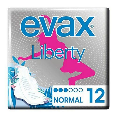 Compresses Normales avec Ailes Liberty Evax (12 uds)