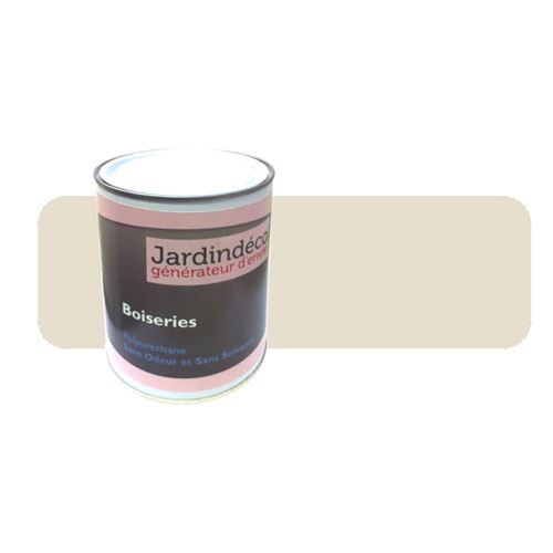 Bouchard Peintures - Peinture beige pour meuble en bois brut 1 litre blanc perlé