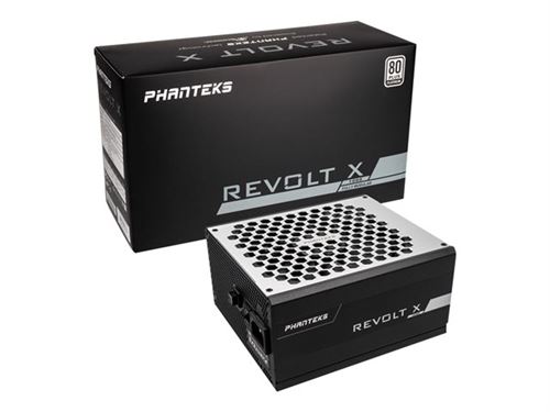 Phanteks Revolt X - Voeding (intern) - ATX12V / EPS12V - 80 PLUS Platinum - 100-240 Volt wisselstroom V - 1000 Watt - actieve PFC - Europa