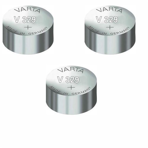 Varta 3 Piles oxyde argent V329 SR731SW