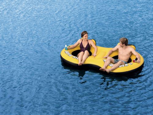 double bouée gonflable rapid rider - 240 x 122 x 50 cm - 2 places