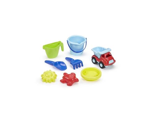 Jouets Ecoiffier - 529 - Chariot Plage Garni - Jeu de Plein air aux thèmes et aux Couleurs variés - Fabriqué en France