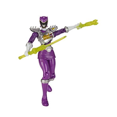 Power Rangers Dino Super Charge - Figurine articulée violette à 5 lecteurs de Dino Drive