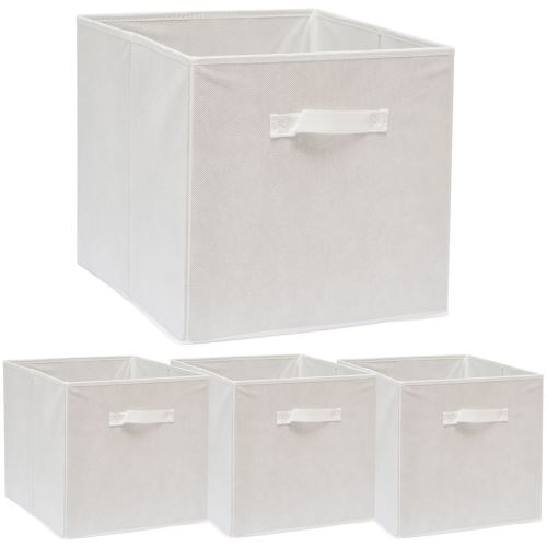 DuneDesign Set 4 Boîtes de Rangement ouvertes 33x38x33cm pliantes pour étagère Kallax Expedit anses