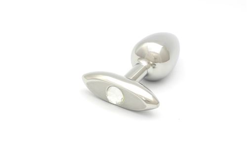 ROSEBUDS Classic Nouveau , Plug Anal Taille Medium 30mm avec Cristal Swarovski 12mm, Clear