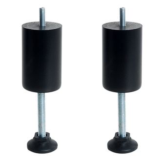 Jeu de 2 pieds centraux réglables--