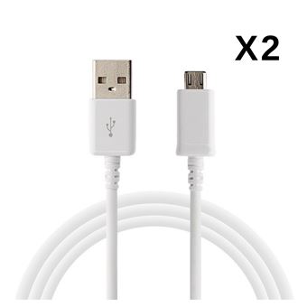 Lot 2 Cables Usb Chargeur Blanc Pour Asus Zenfone 2 Laser Ze550kl Cable Universel Port Micro Usb Data Chargeur Synchronisation Transfert Donnees Mesure 1 Metre Phonillico Chargeur Pour Telephone Mobile Achat Prix Fnac