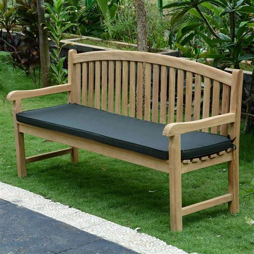 Coussin gris pour banc 180 cm