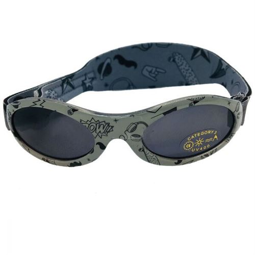 Banz lunettes de soleil pour bébés 0-2 ans graffiti gris