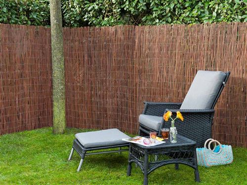 Canisse en osier naturel 1,5 x 3 m - Nature