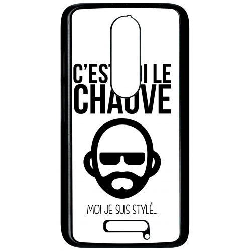 Coque motorola moto x 3 c est toi le chauve moi je suis styl 2