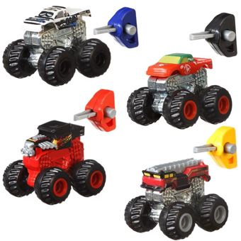 Véhicule Hot Wheels Mini Monster Truck et son lanceur Modèle aléatoire