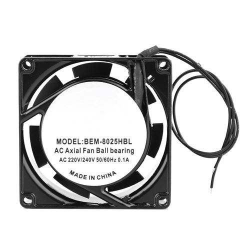 Ventilateur Silencieux Faible Bruit avec Cadre en Laiton AC220 / 240V 50 /60Hz