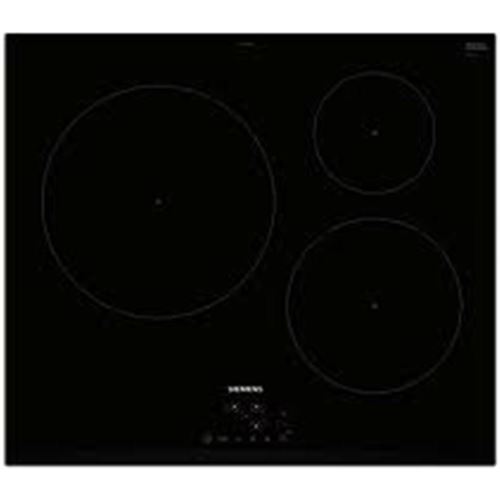 Siemens eu631bjb2e intégré avec – Plaque (intégré, avec plaque à induction, Verre, Noir, Rond, 15 cm)