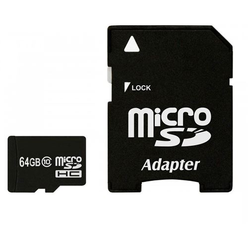 Carte Micro SD 64go Class 10 + adaptateur SD - Carte mémoire Maxflash