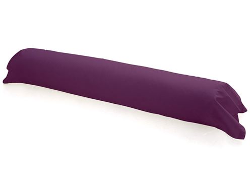 Taie traversin 100% coton 57 fils coloris deep purple 45x185