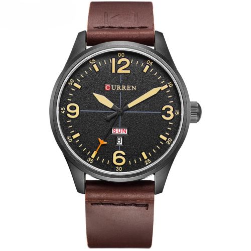 Quartz Sport Noir+Jaune Montre Homme