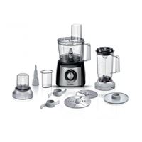 Bosch MultiTalent 3 MCM3501M - keukenmachine - 800 W - opgeruwd roestvrij staal/zwart