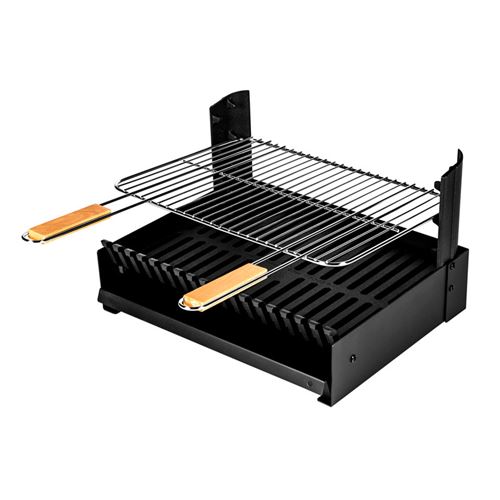 10€ sur Somagic Barbecue au charbon de bois réglable en 3 Ensemble grille + bac a cendres Asturies: : Cuisine