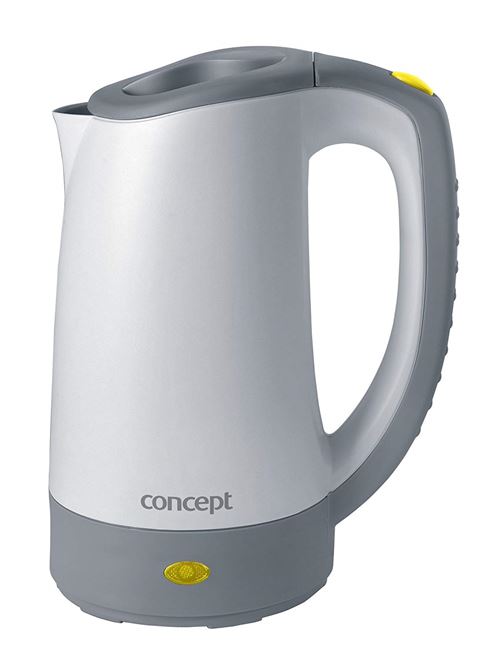 CONCEPT électroménager RK7010 BOUILLOIRE DE VOYAG, 0,4 LITRE + 2 TASSES, 110 – 240 V, PLASTIQUE, TENSION VARIABLE