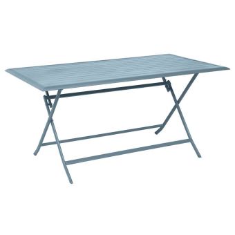 Table De Balcon Pliante Rectangulaire Coloris Bleu Orage Dim L