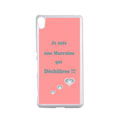 Coque Marraine Vieux Rose Et Bleu Compatible Sony Xperia X Transparent