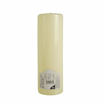 PAPSTAR Lot De 4 Bougies Piliers Jaunes 50 Mm X 80 Mm - Durée 16 Heures