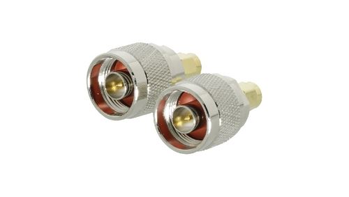 Adaptateur sma, sma mâle vers n mâle, or argent, 2pièces valueline
