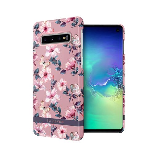 So Seven - Coque Premium crystal SEOUL HIBISCUS ROSE: SAMSUNG S10