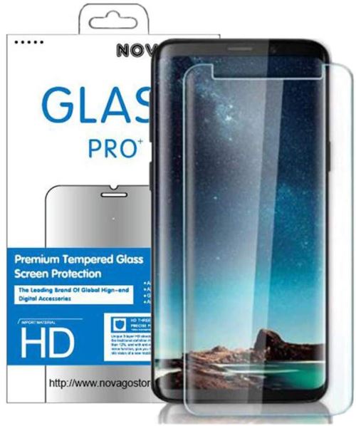 Protection écran pour Samsung Galaxy S9 - Film en Verre trempé résistant incurvé compatible avec tous les étuis