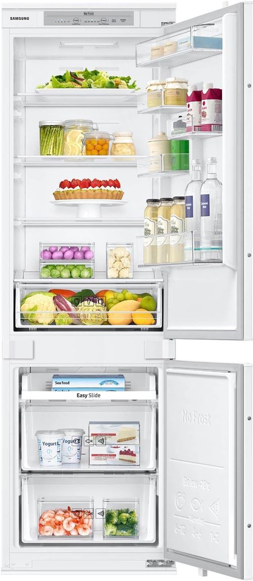 Samsung BRB260010WW - réfrigérateur/congélateur - congélateur bas - intégrable - blanc neige