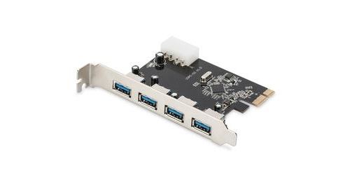 Digitus ds-30221-1 usb 3.0, 4 ports, pci express add-on card 4 ports argent
