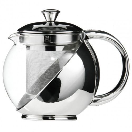 Kabalo 500ml moderne Sylish en acier inoxydable et verre théière de thé LOOSE LEAF INFUSEUR