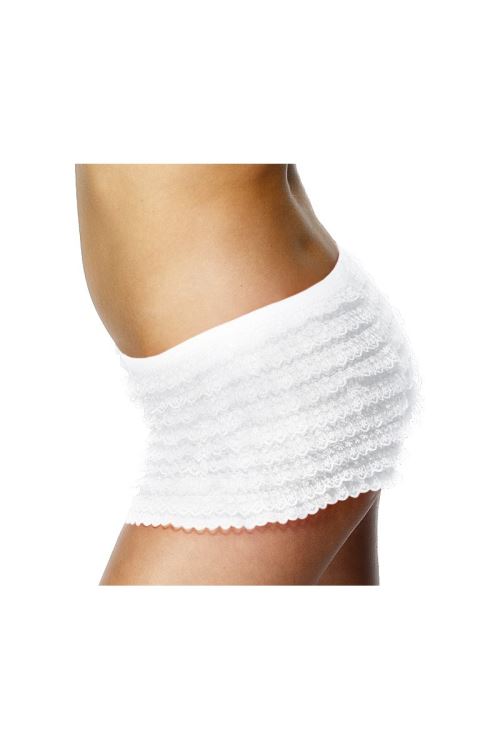 Culotte Blanche Froufrou Taille Standard - Blanc - Taille Unique