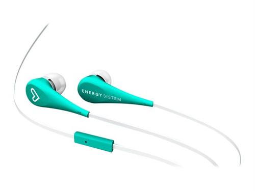 Energy Style 1+ - In-ear hoofdtelefoons met micro - inwendig - met bekabeling - 3,5 mm-stekker - mint