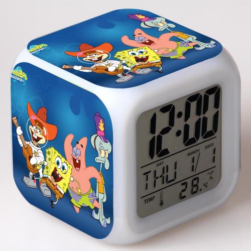 Stack Multicolore Réveil Enfant Led Multifonctionnel Coloré - Spongebob Squarepants #30 - Image 1