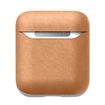 Coque Boîtier Airpods Version 1 Et 2 Cuir Véritable Charge Sans Fil Nomad Camel Accessoire Audio Achat Prix Fnac