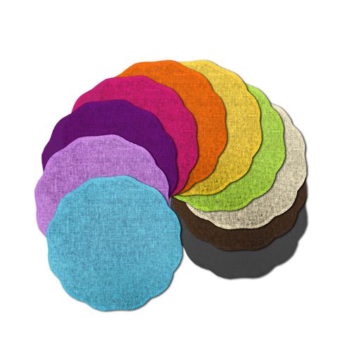 Set de table (0) 38 cm fibre papier fleur Choco