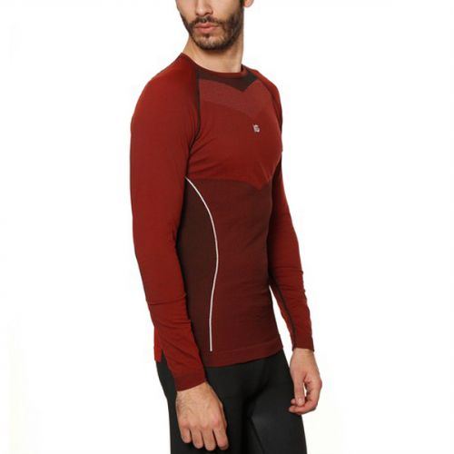 T-shirt Thermique pour Homme Sport Hg Hg-8030 Noir Rouge - XL